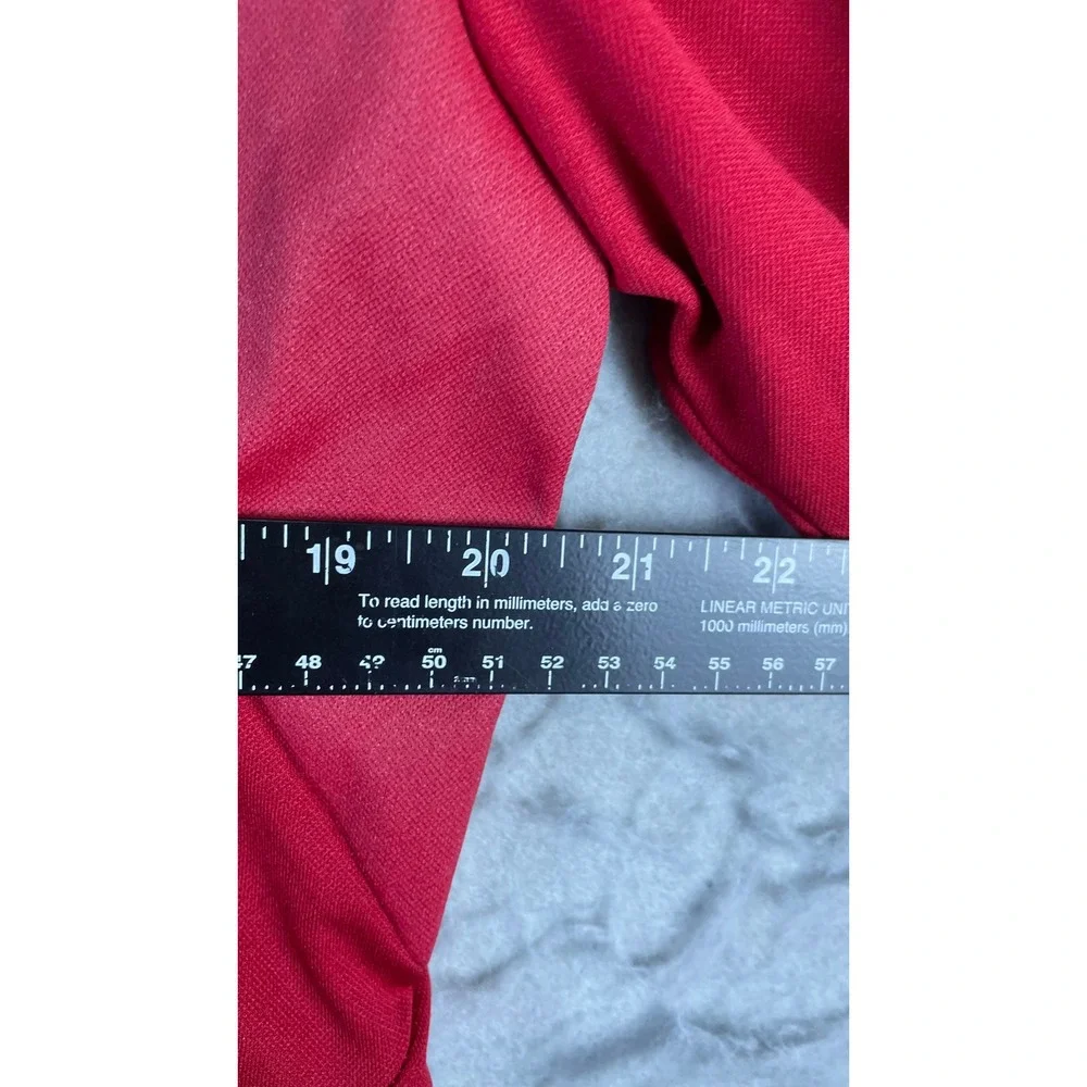 Adidas Track Jacket Mens Small Red Excellent Indiana Hoosiers Climawarm Zip